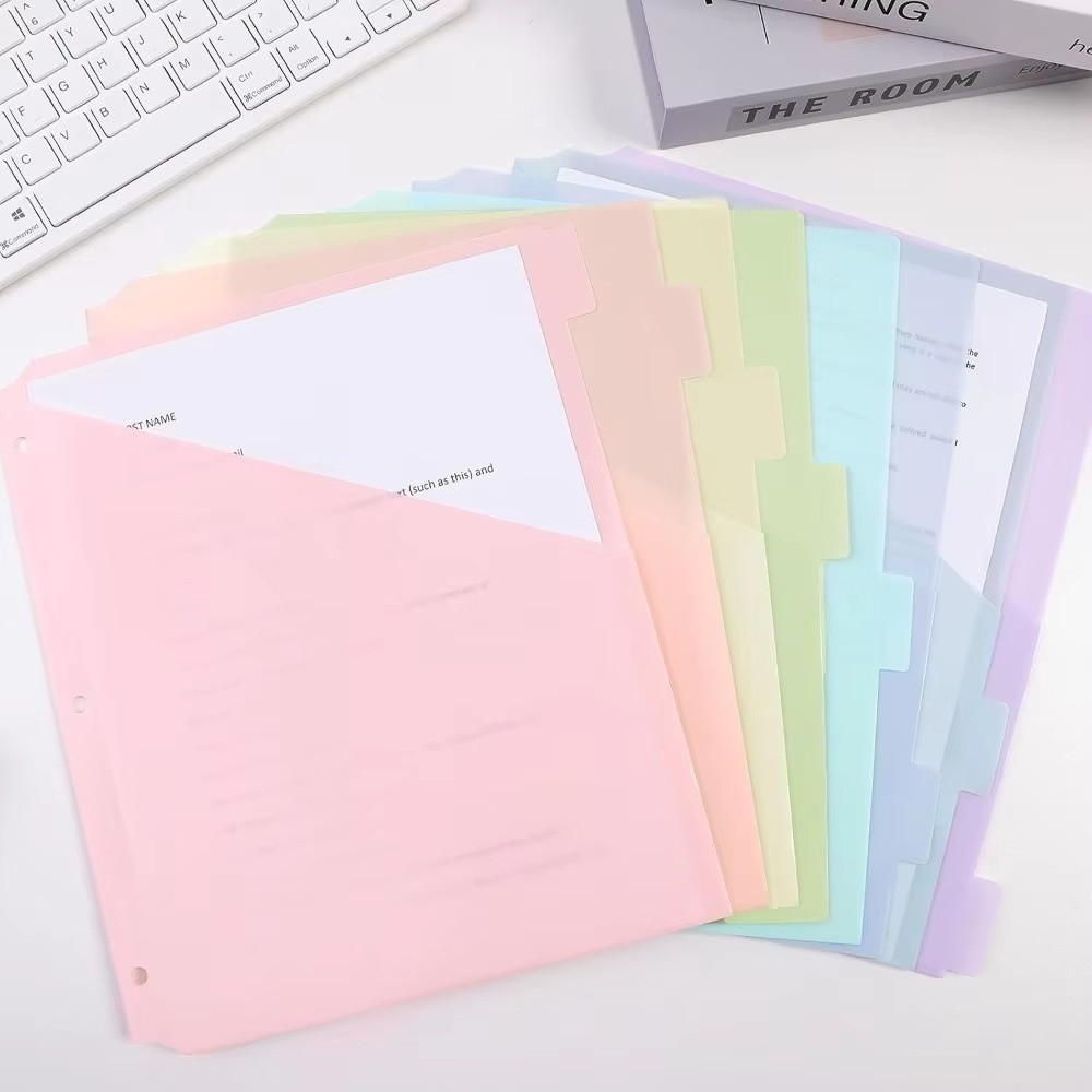 Tab Divider A4 - Langlebige Ordner-Trennblätter aus Kunststoff, Beschreib- und