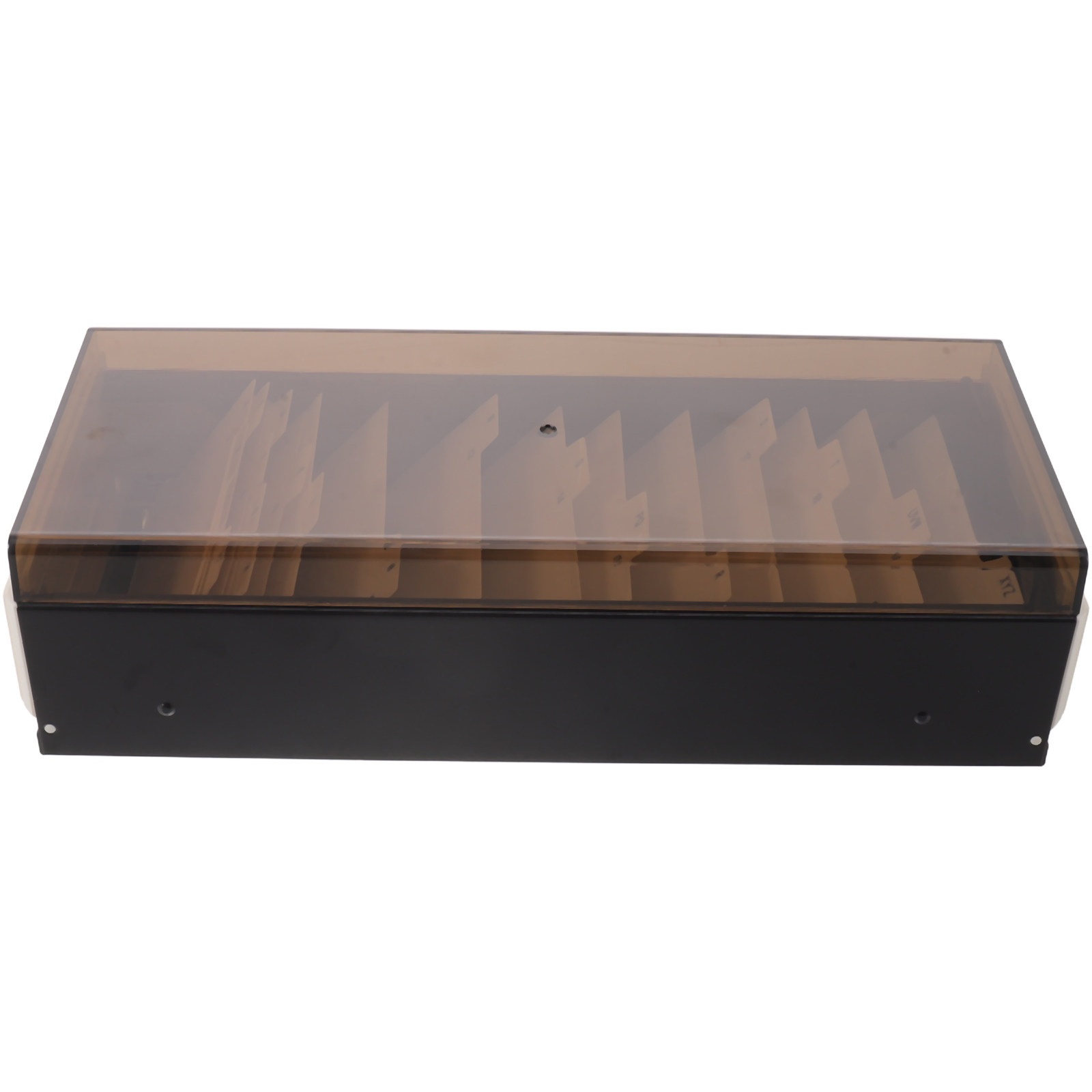 Index Card Holder - Visitenkartenhalter mit großer Kapazität, Aufbewahrungsbox, schwarz,