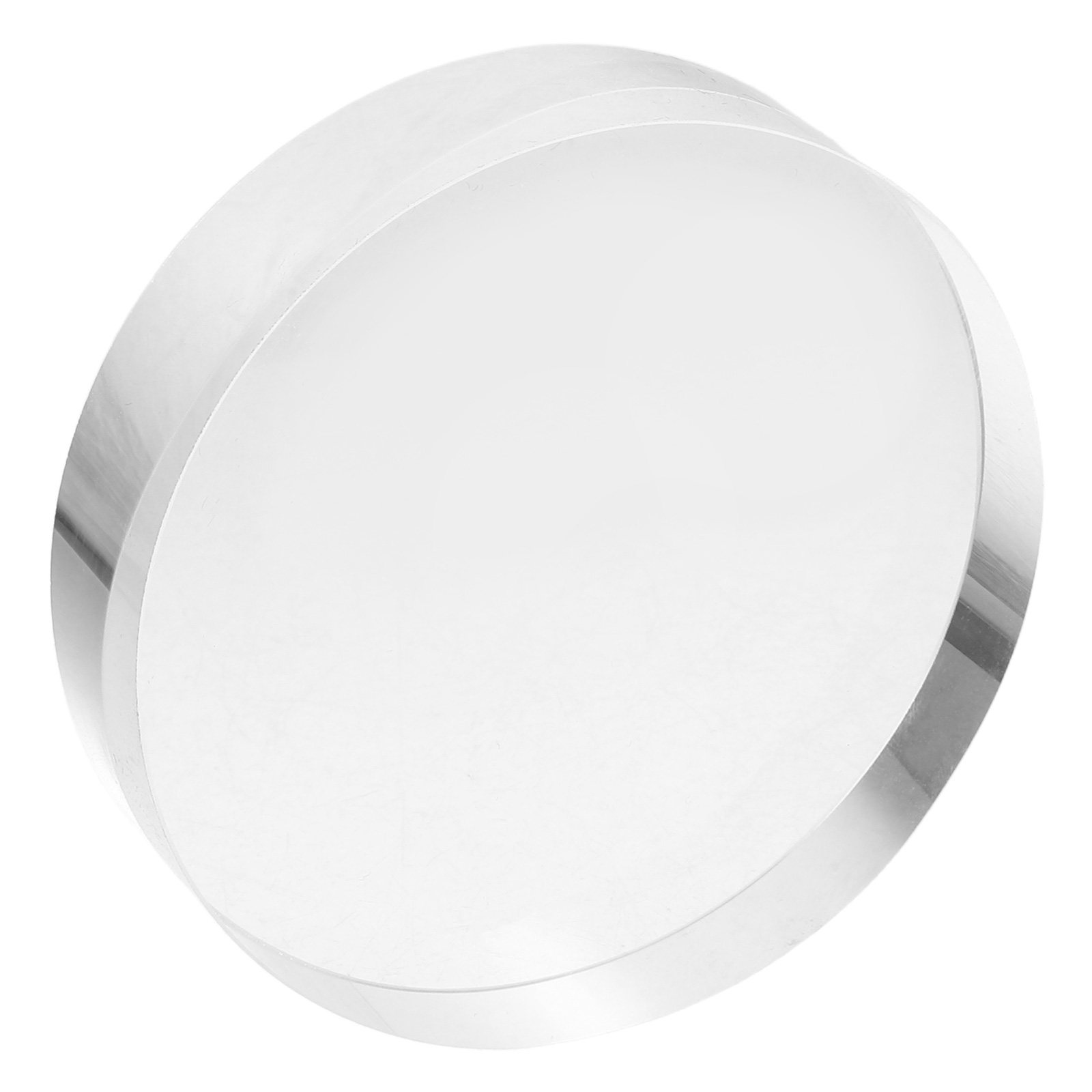 Paper Weight Crystal - Transparenter, klarer, runder Briefbeschwerer aus Kristallglas,