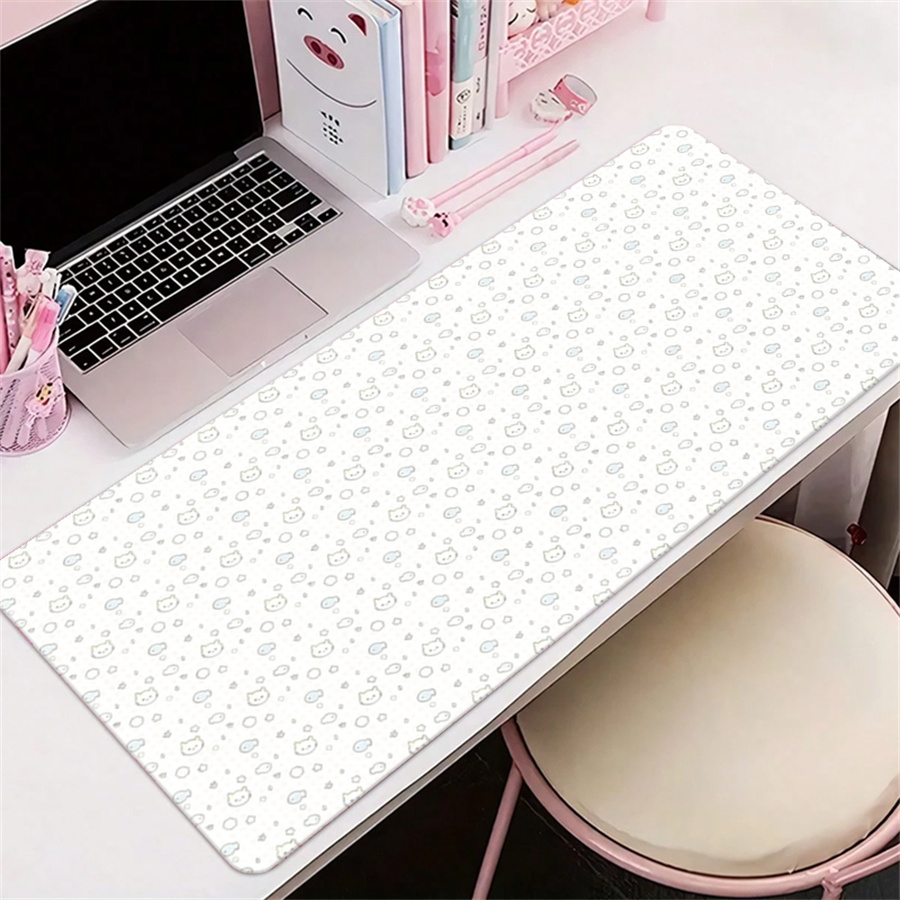 Leather Desk Pad - Niedliche Leder-Schreibtischunterlage Tischdecken-Dekoration Rosa Anime Y2k