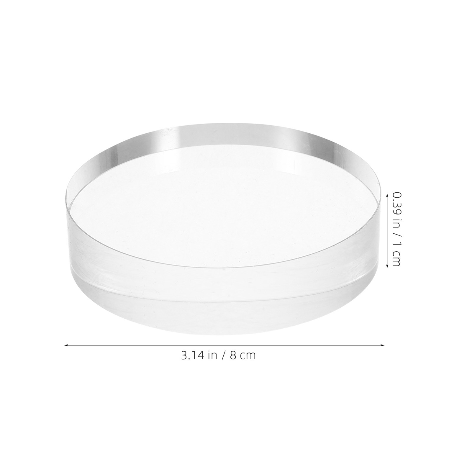 3,15 Zoll Runder Klarer Glas-B – Book Weight Glass Bewertung und Preis
