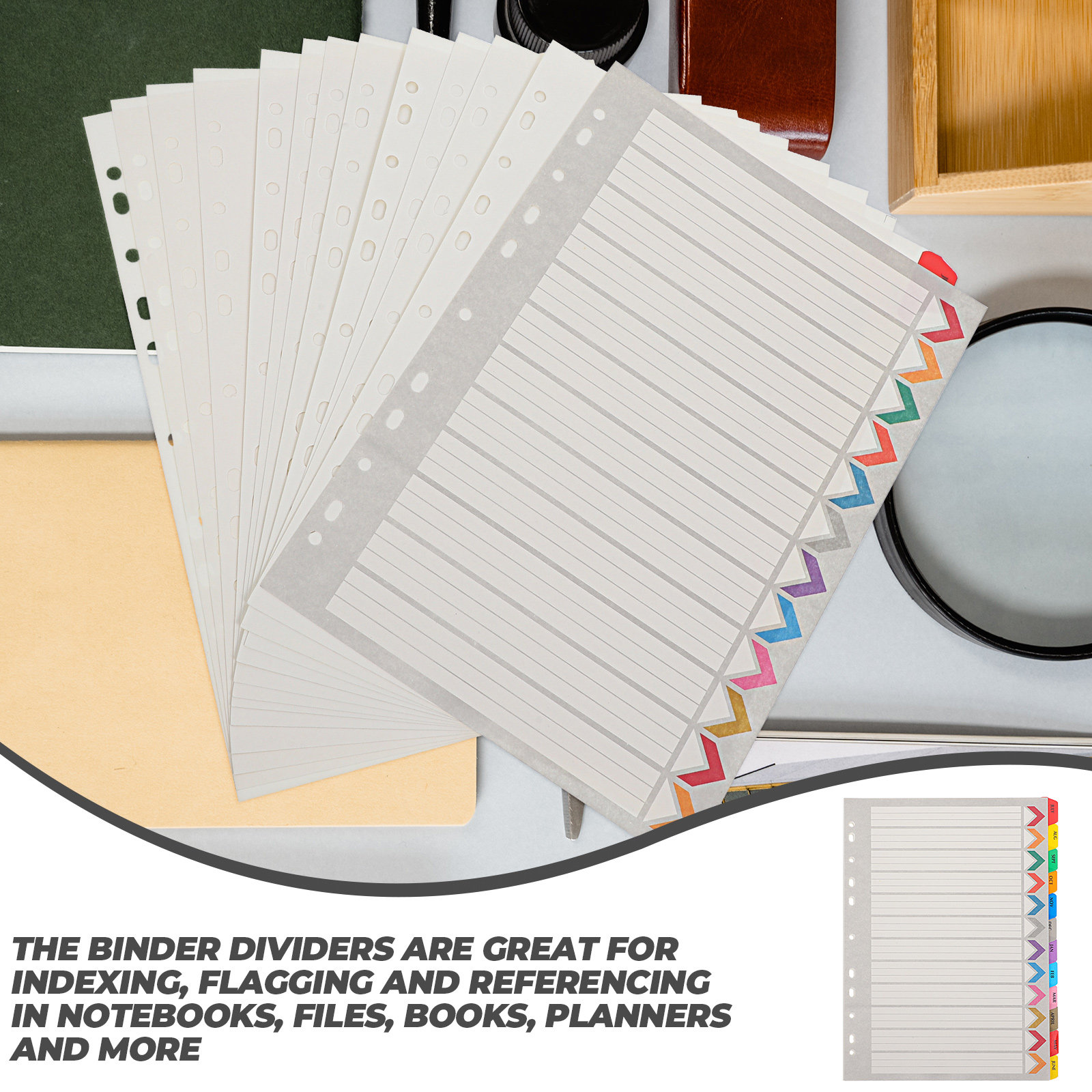 12 Blatt Register-Trennblätter – Tab Divider A4 Bewertung und Preis