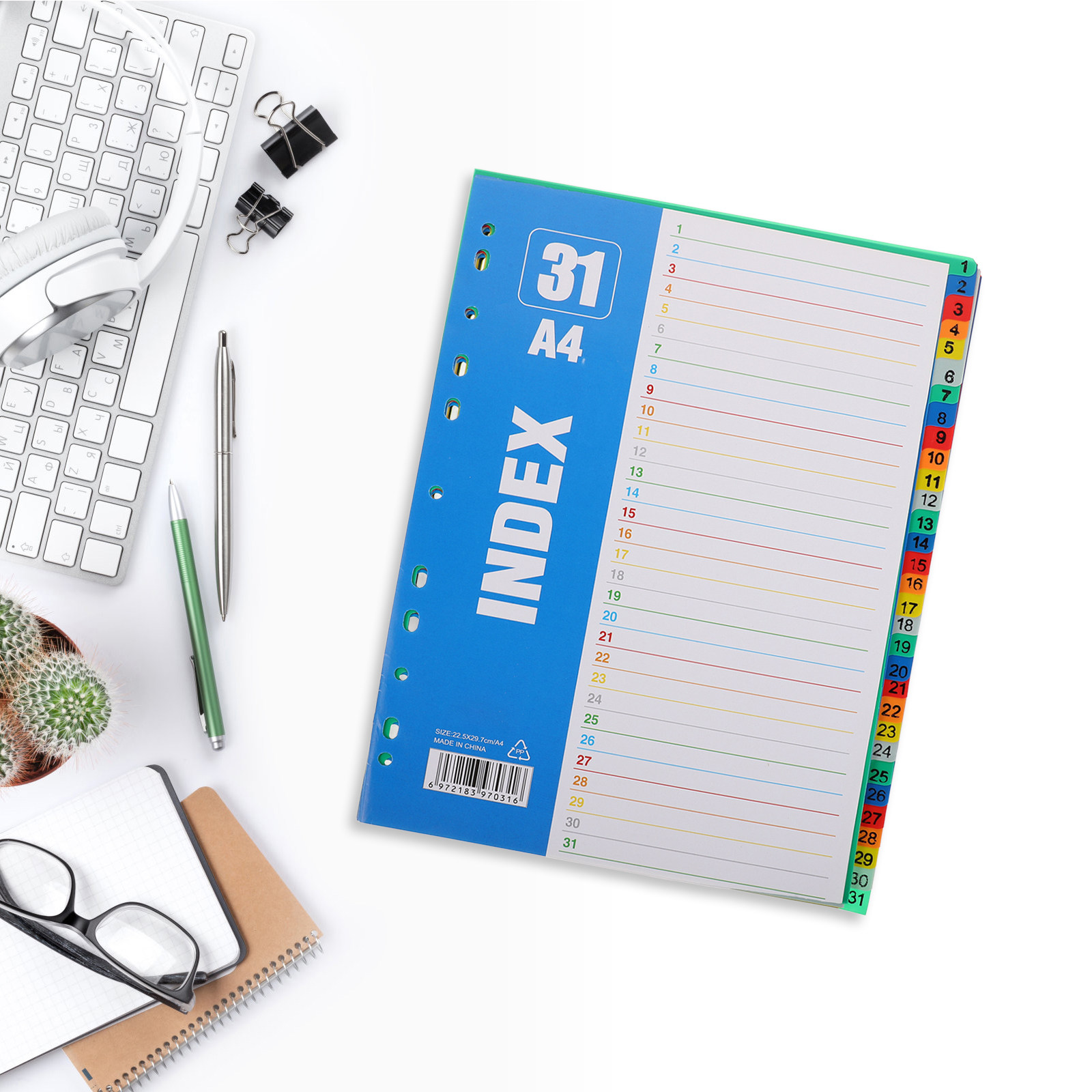 1 Set Nummernindex-Seiten A4 1 – Tab Divider A4 Bewertung und Preis