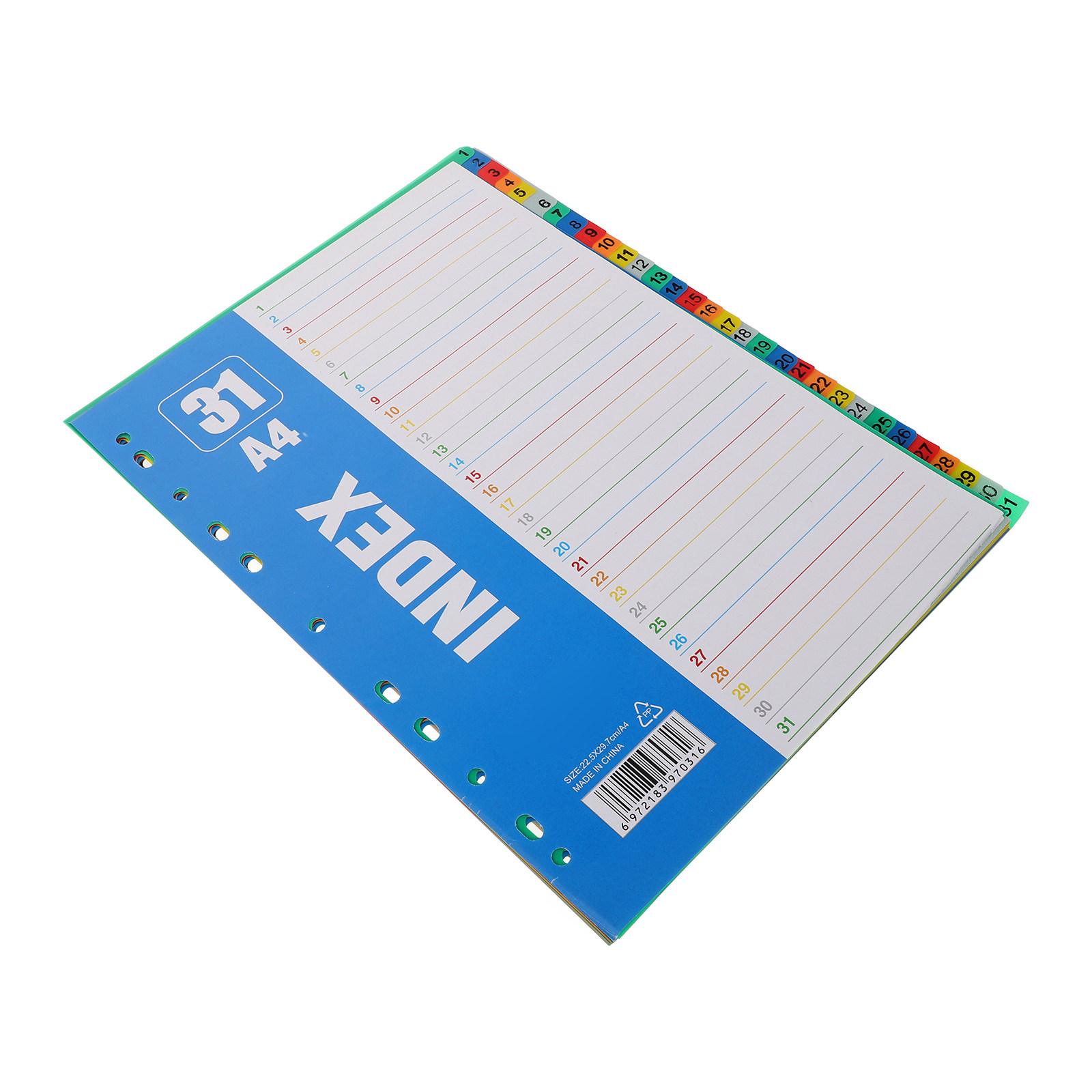 1 Set Nummernindex-Seiten A4 1 – Tab Divider A4 Bewertung und Preis
