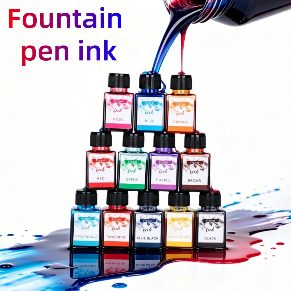 12-Farben Füllfederhaltertinte – Fountain Pen Bottled Ink Bewertung und Preis