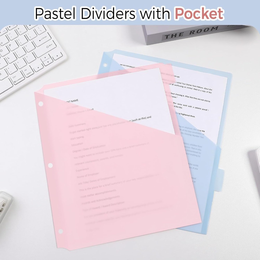 8 Stück A4 Pastellfarbene Tren – Tab Divider A4 Bewertung und Preis