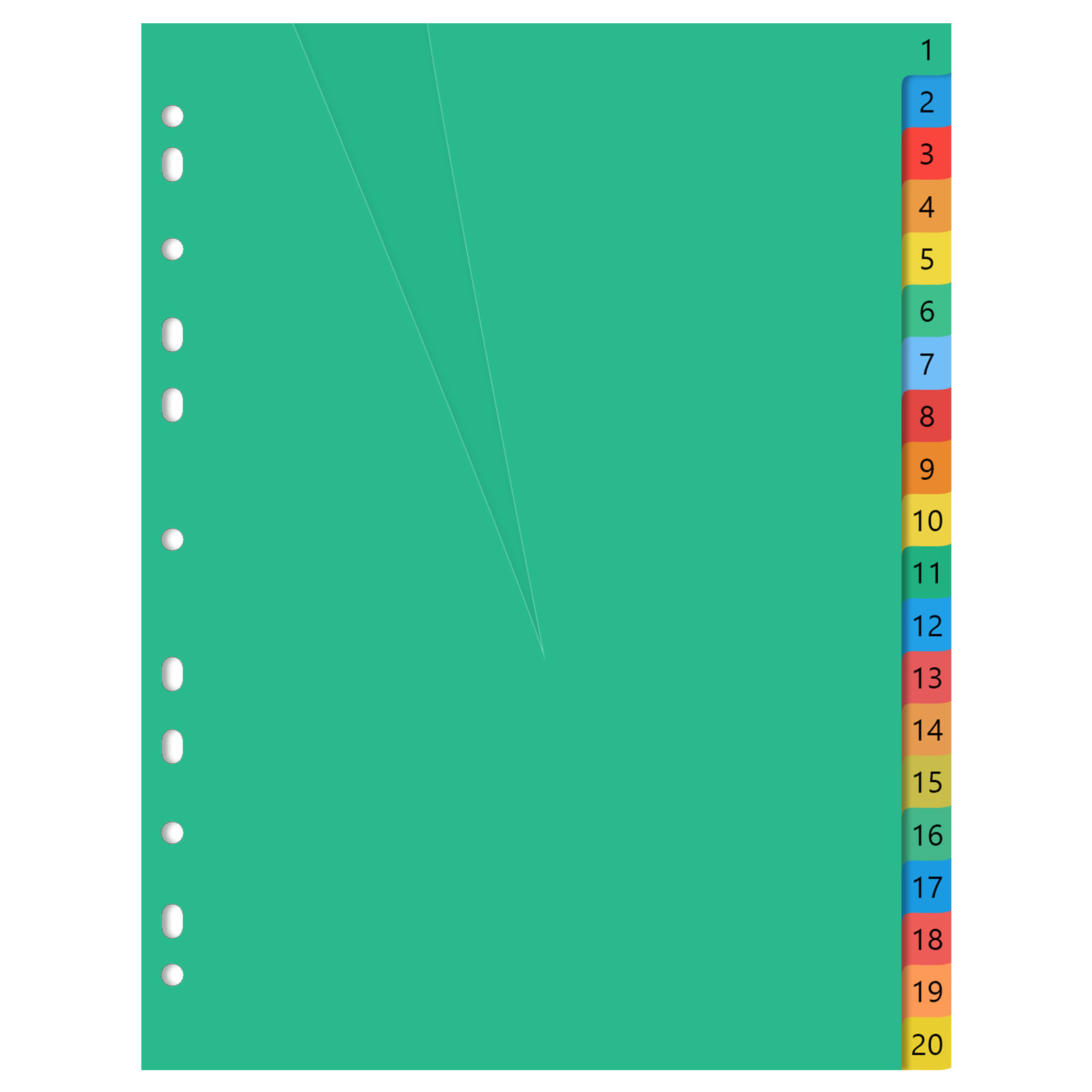 20-seitige A4-Farbige Kunststo – Tab Divider A4 Bewertung und Preis