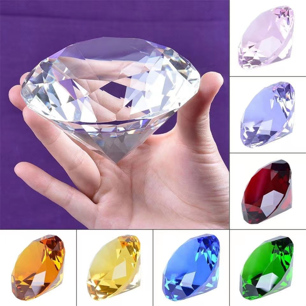 10 Farben Kristall Diamant gef – Paper Weight Crystal Bewertung und Preis