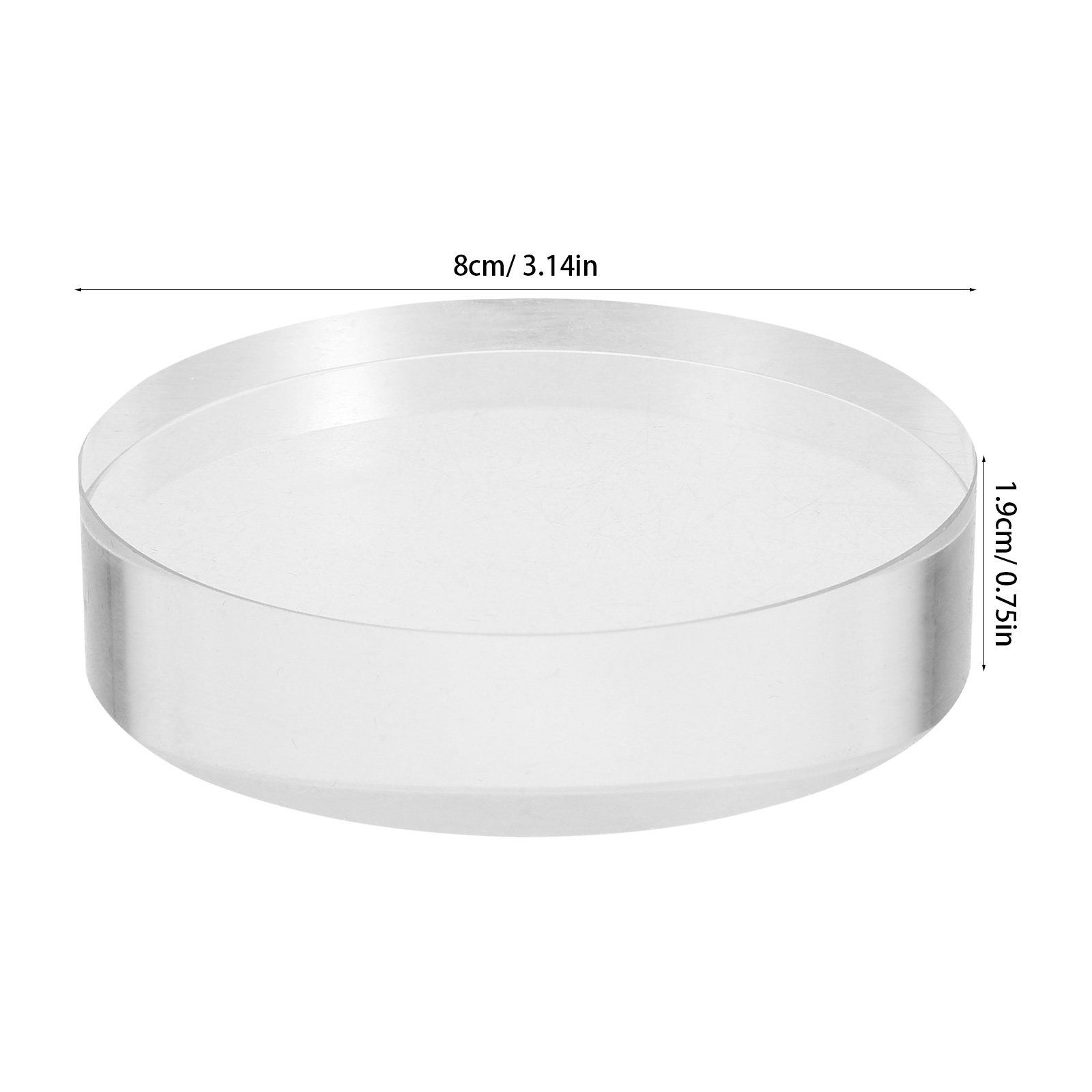 Transparenter, klarer, runder  – Paper Weight Crystal Bewertung und Preis