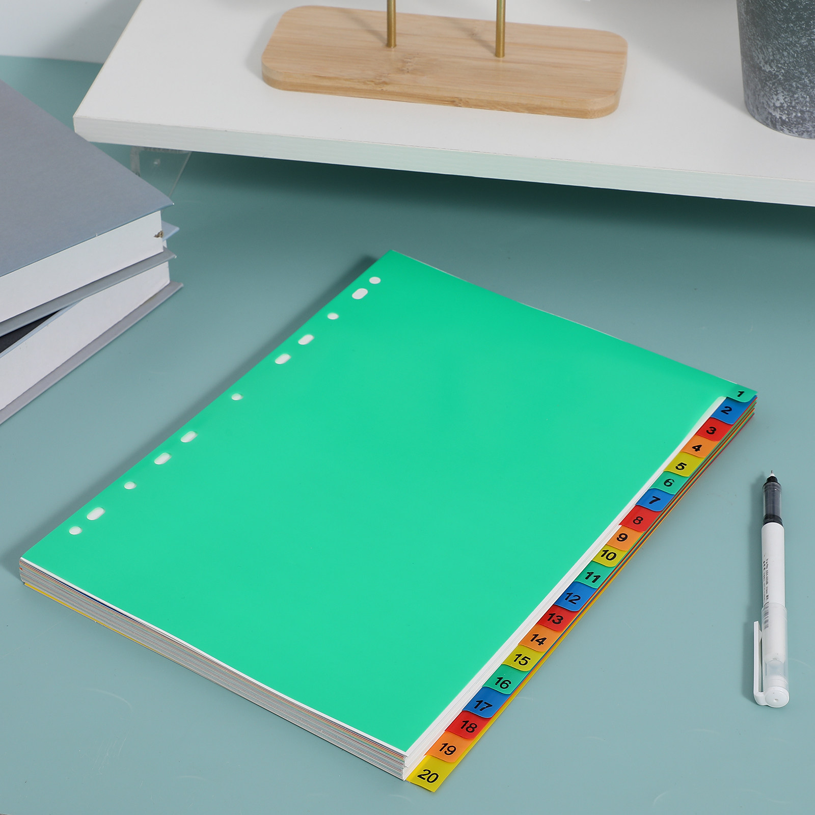 20-seitige A4-Farbige Kunststo – Tab Divider A4 Bewertung und Preis
